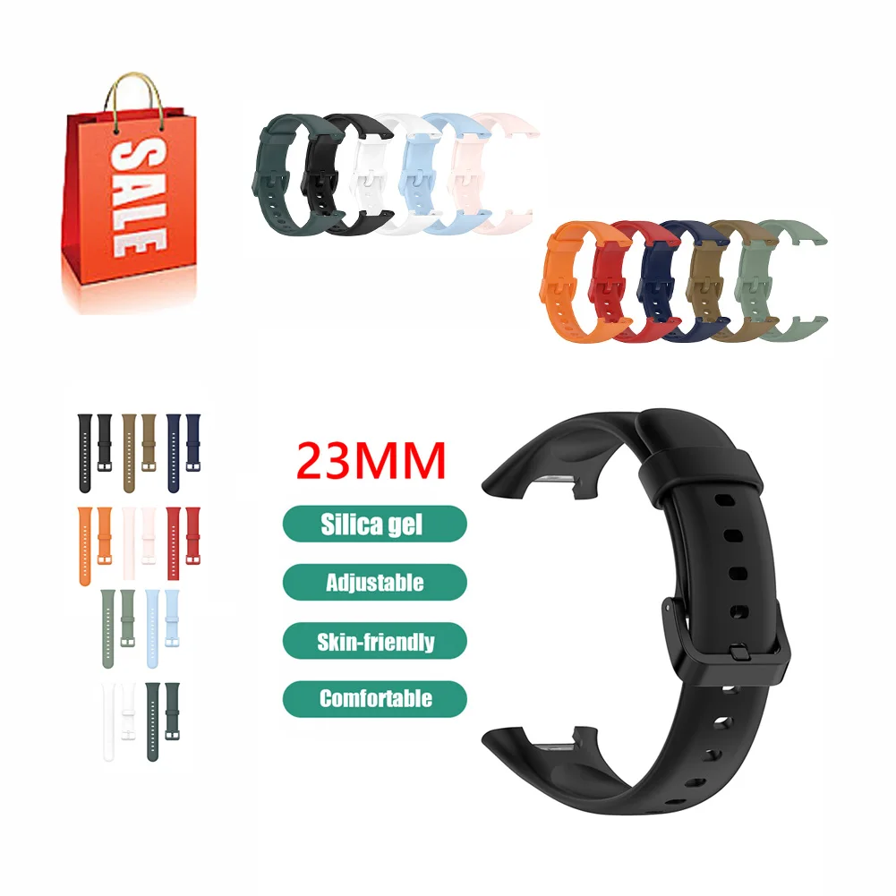 

Водонепроницаемый регулируемый мягкий силиконовый сменный ремешок для смарт-часов, аксессуары, браслет для Xiaomi Mi Band 7 Pro