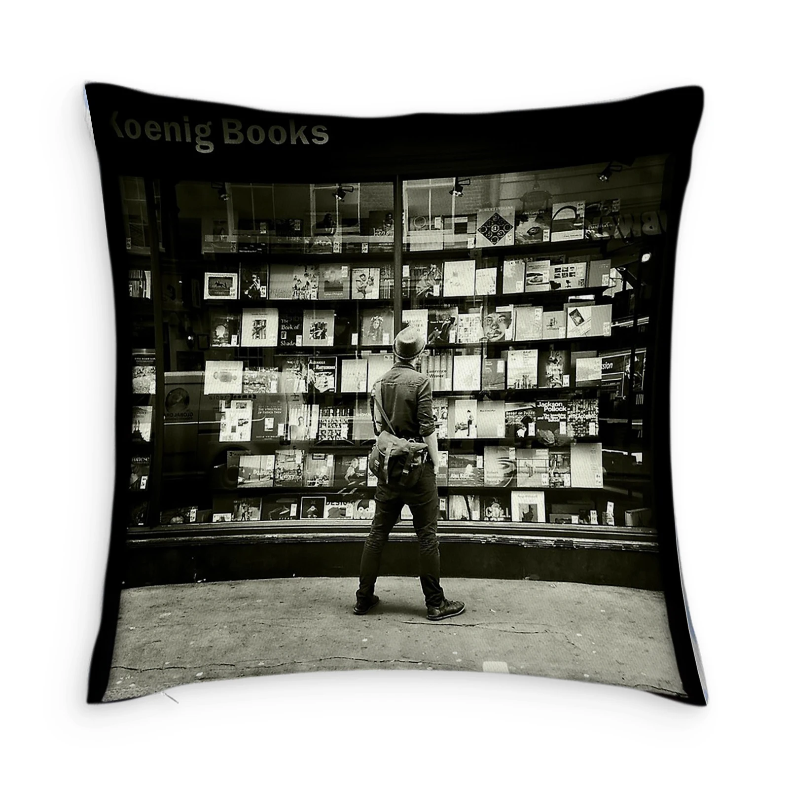 

The Bookshop Customize Pillow Case Modern Home Cushion Cover 45*45cm Decorative Pillowcases for Sofa Throw Pillowslip