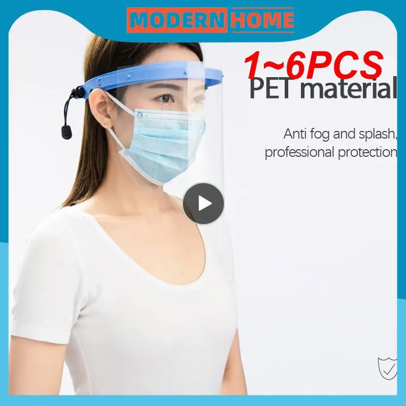 

1~6PCS Kitchen Goggles Faceshield Transparent Face Shield Anti-Oil Onion Goggles Dust-Proof Face Protective Mask Reutilizable