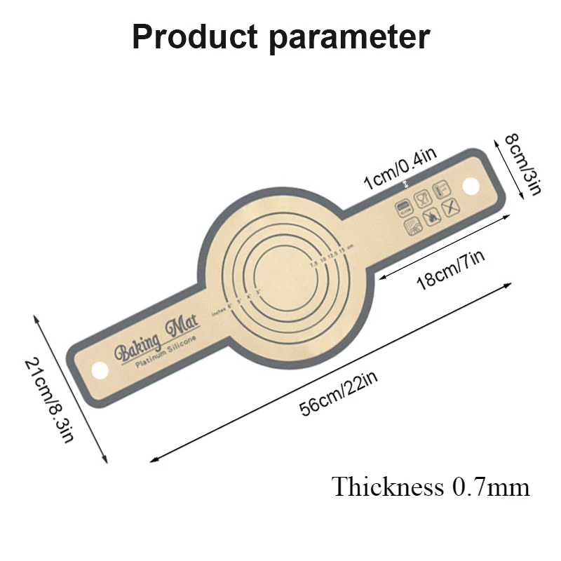 Многоразовый силиконовый ремень для хлеба для голландской духовки, коврик для выпечки, длинные ручки, антипригарные вкладыши для переноса теста, кондитерских принадлежностей
