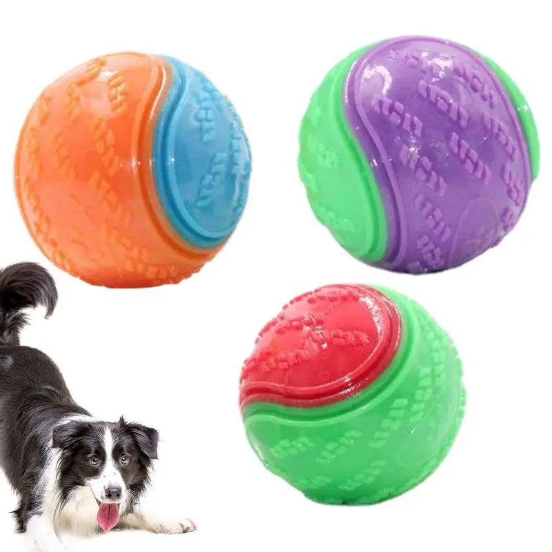 

Squeaky Dog Ball Squeaky Dog Toys For Small Scooby Doo Dog Ball Teeth Cleaning Puppy Chew Toys Pet Training Ball Dog Interactive