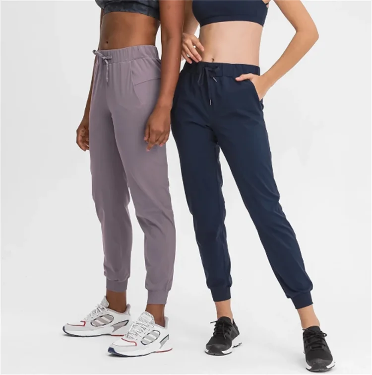 

Осенние женские спортивные джоггеры на шнурке для отдыха, женские эластичные леггинсы для фитнеса, Джоггеры для фитнеса с карманами