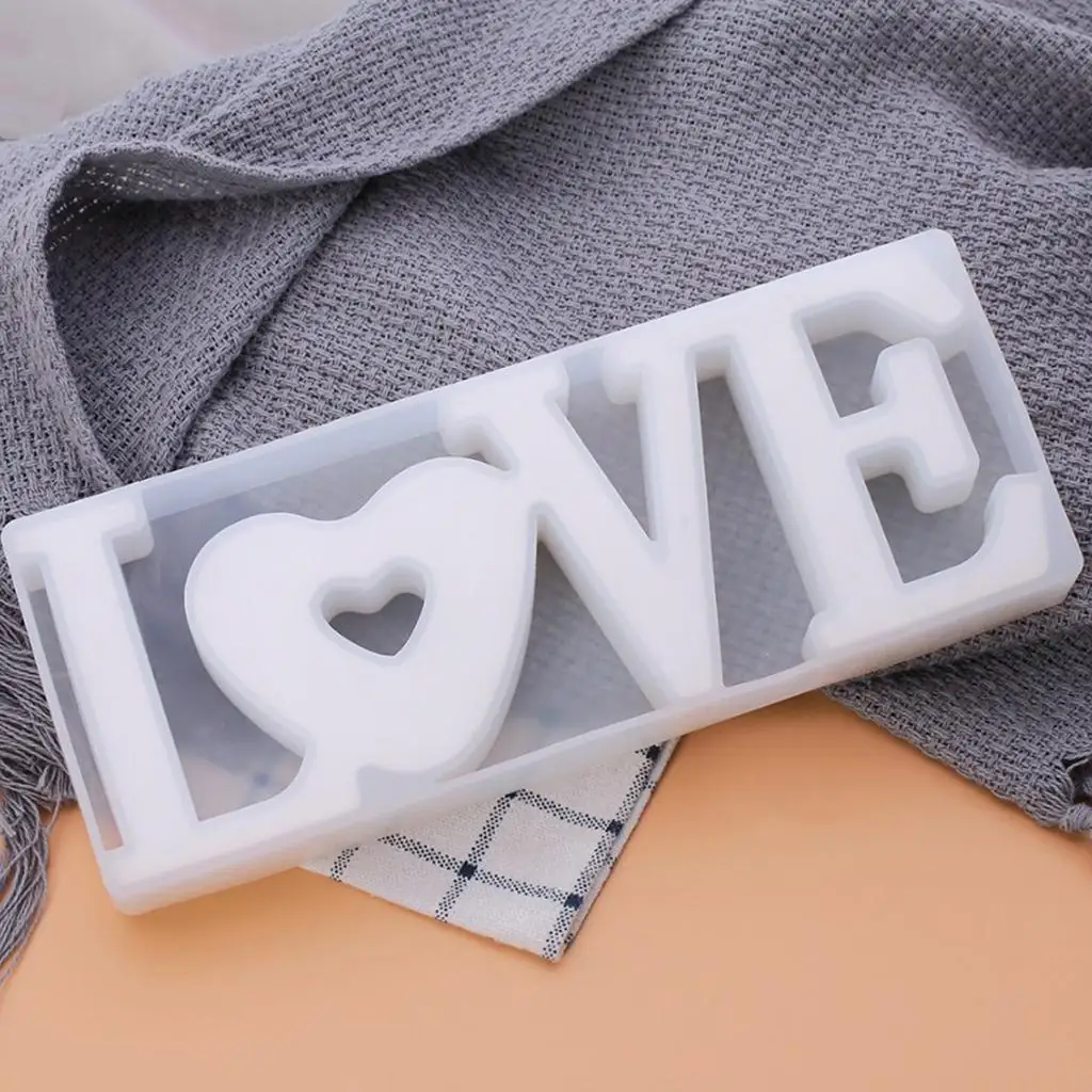 Силиконовая форма для отливки букв алфавита, силиконовая форма LOVE для свадебных подарков, для эпоксидной смолы, брелоков, мыла, изделий из глины (art.: 3920daab880bb) - 3920daab880bb