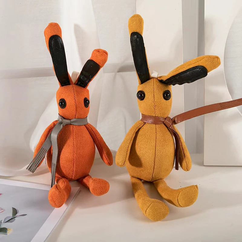 

24cm Bunny Keychain Long Leg Ears Rabbit Plush Stuffed Toy Animal Doll Pendant Girl Kid Gift Backpack Purse Pendant