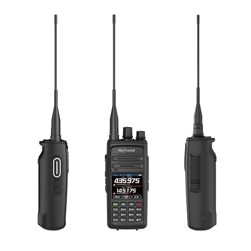 Ruyage UV97 Amateur Ham Two Way Radio 128CH Walkie Talkie Air Band Full Band 108-520MHz Police Scanner Marine Talkie