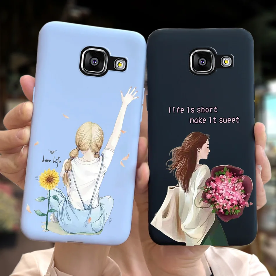 Симпатичный чехол с рисунком для Samsung Galaxy A5 2016 мягкие силиконовые чехлы