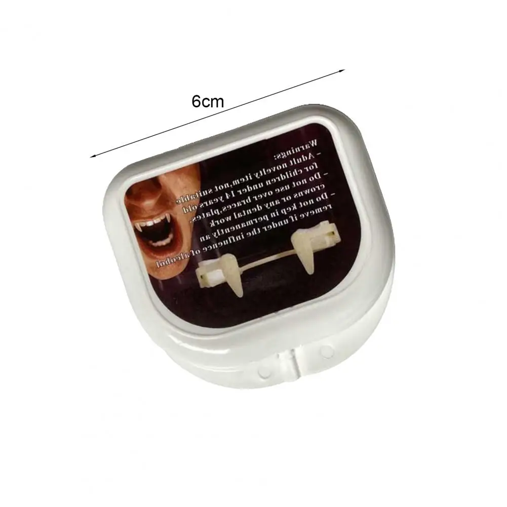 Клыки Вампира реалистичные длинные острые зубы вампира прочные Хэллоуин Зубы