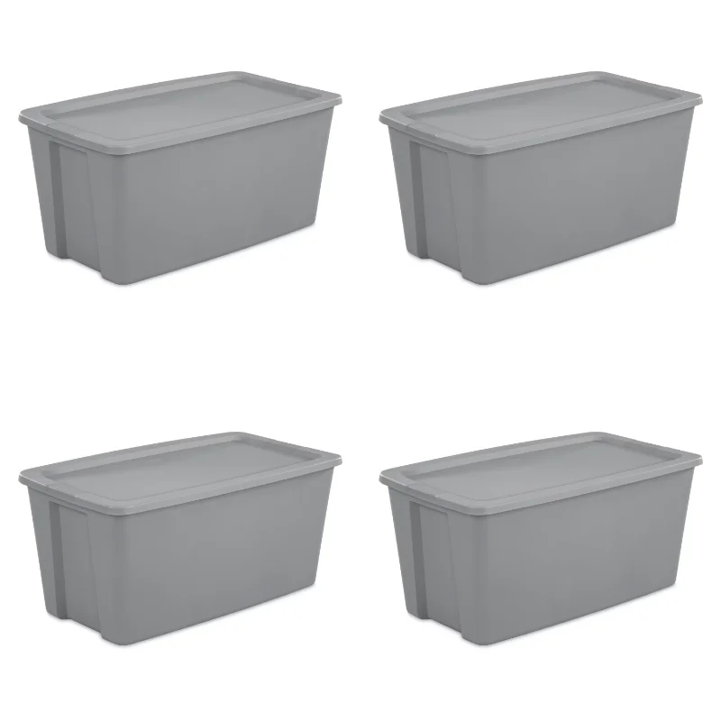 

Sterilite 4PCS 50 Gallon Tote Plastic Storage Bins Large Storage Box Set