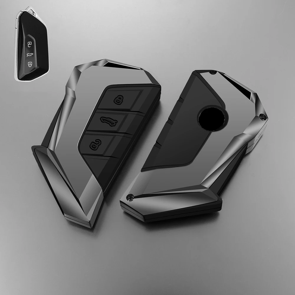 

Чехол для автомобильного ключа из цинкового сплава, совместимый с VW Magotan, Golf 8, Tiguan L, Lamando, Teramont X и Passat ID3/ID4