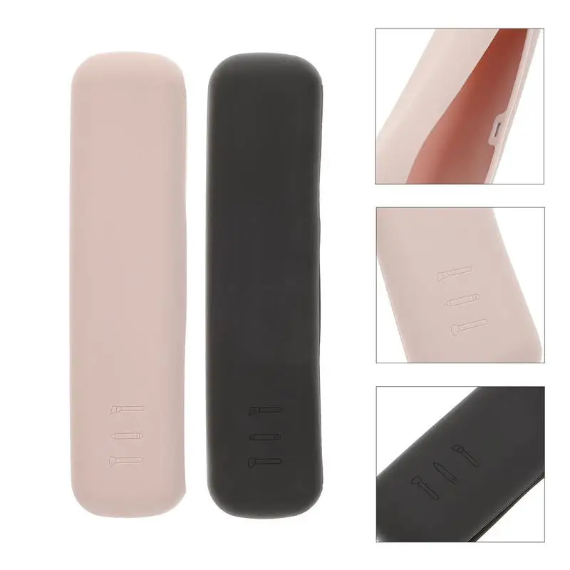 

2 Pcs Brush Case Silicone Storage Bags Makeup Brush Bag Brush Holder Bag Travel Organizer Bags