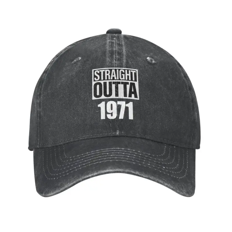 

New Personalized Cotton Straight Outta 1971 Baseball Cap Outdoor Women Men Adjustable Dad Hat Spring