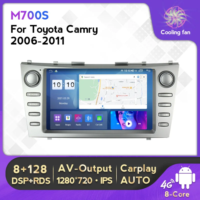 

FYT 7862S Android 12 Car Radio Multimedia Player For Toyota Camry 40 2006-2011 Wireless Carplay 4G Lte DSP RDS Audio WIFI BT SWC