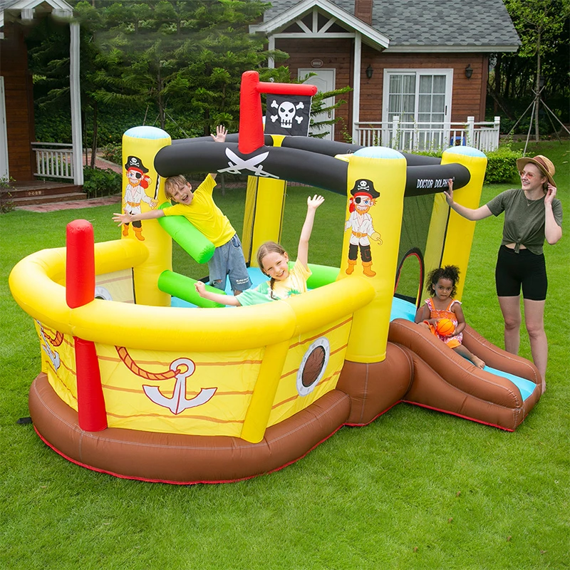 

Jumping Castle Inflatable Bouncer Children Bounce House with Blower for Kids Party Rental Yard Garden Backyard Outdoor Play Fun