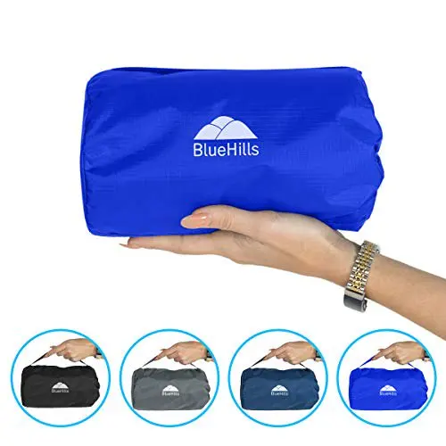 Ultra Compact Airplane Travel Blanket 2 Pack – Royal Blue