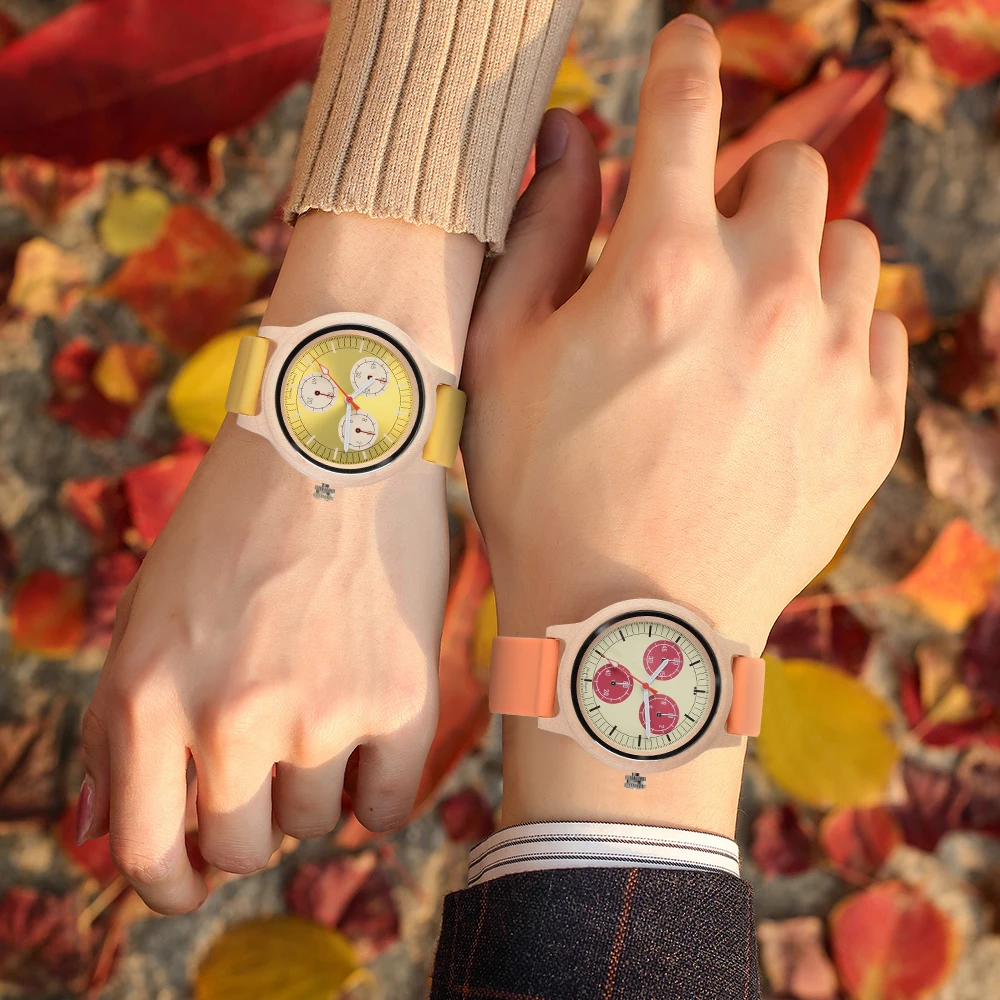 Wooden Watch,Simple Design,Multiple Color And Style Options,Couple Wristwatches Gif ,Women's Fashion Watch,Wood Watches For Men