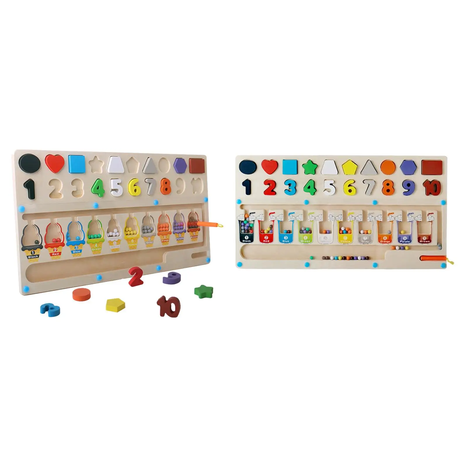 

Настольная игра-пазл деревянная, в форме цветов