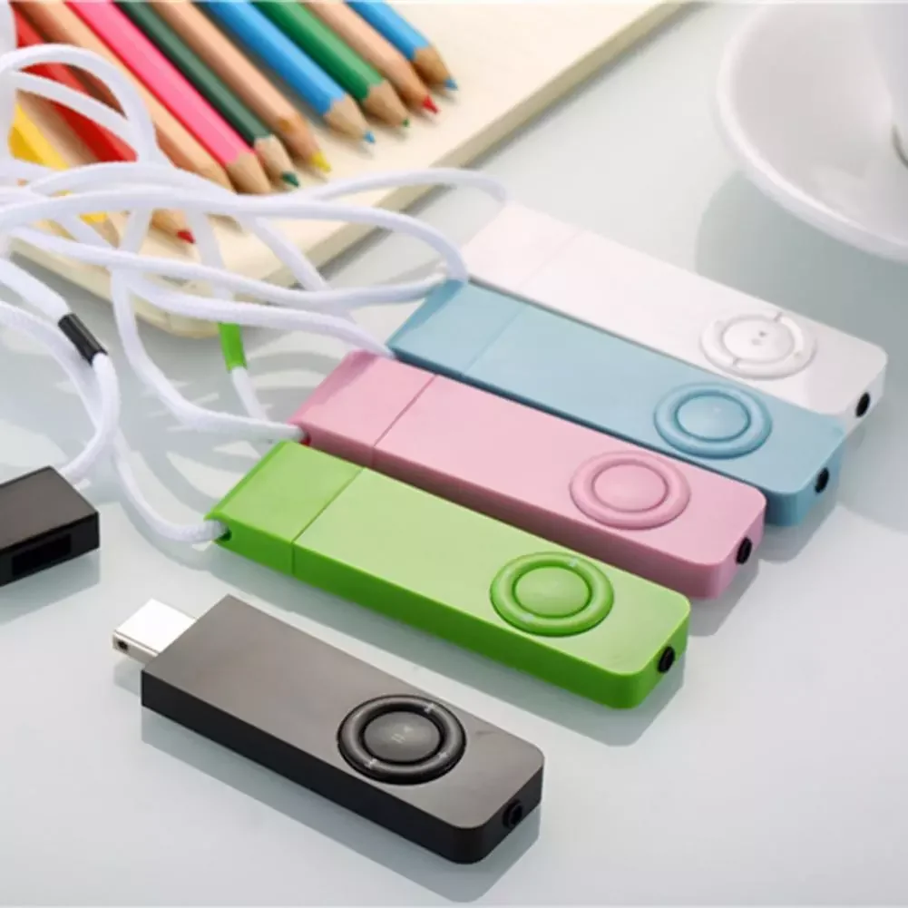

MP3 Player Stylish Rechargeable Mini Portable Music Media for Home