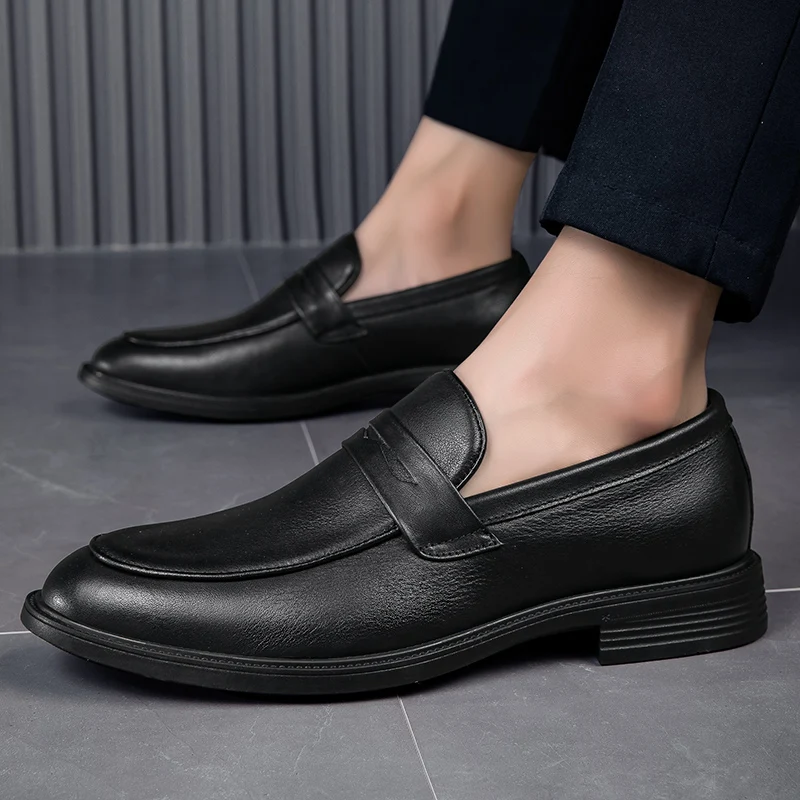 Брендовая мужская обувь из натуральной кожи Monstceler лоферы для отдыха в британском