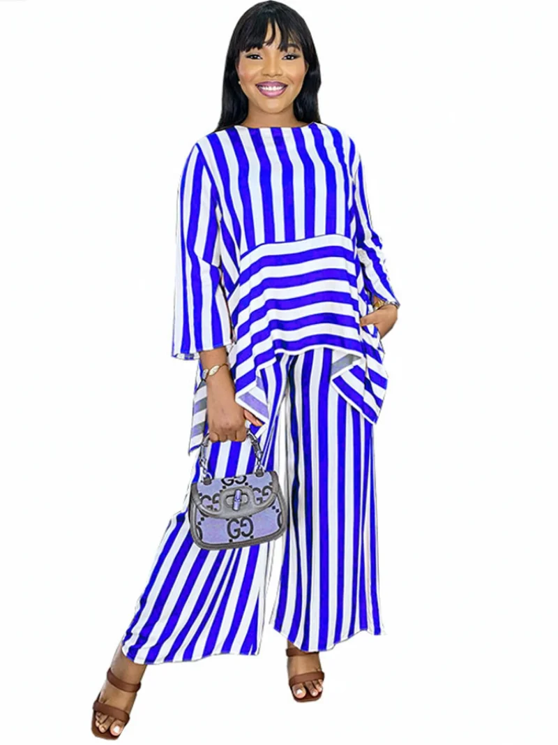 2 Piece Women Set Summer Autumn Long Sleeve Shirt Blouse Top And Pants Suits Outfits Fashion Office Lady Matching Sets Outfit