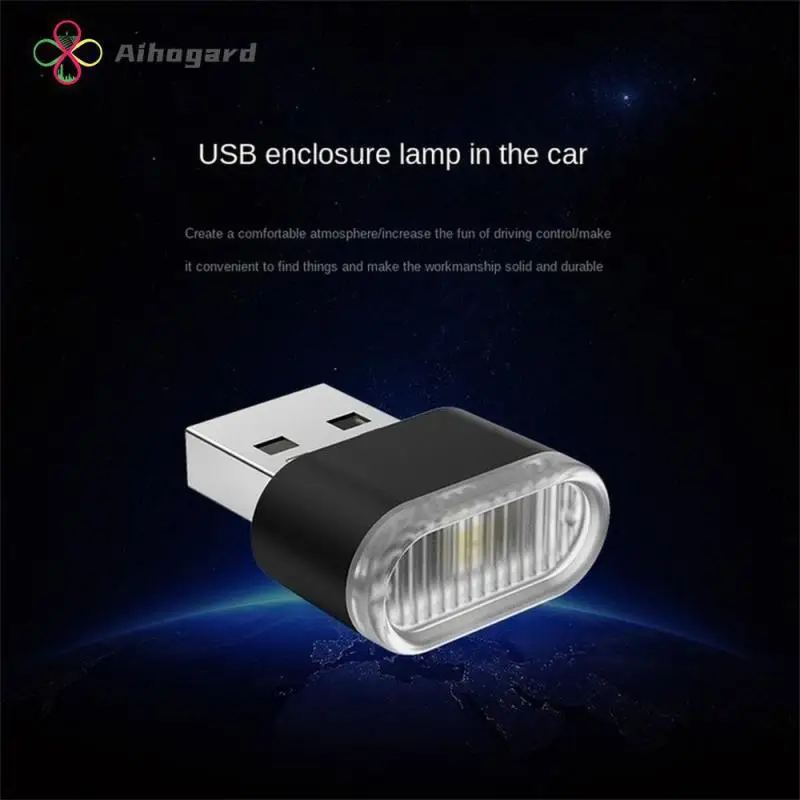 

5v Usb Led Atmosphere Bulb Safe And Reliable Auto Decoration Night Lamp Car Accessories Emergency Reading Night Lights 3.2g 20ma
