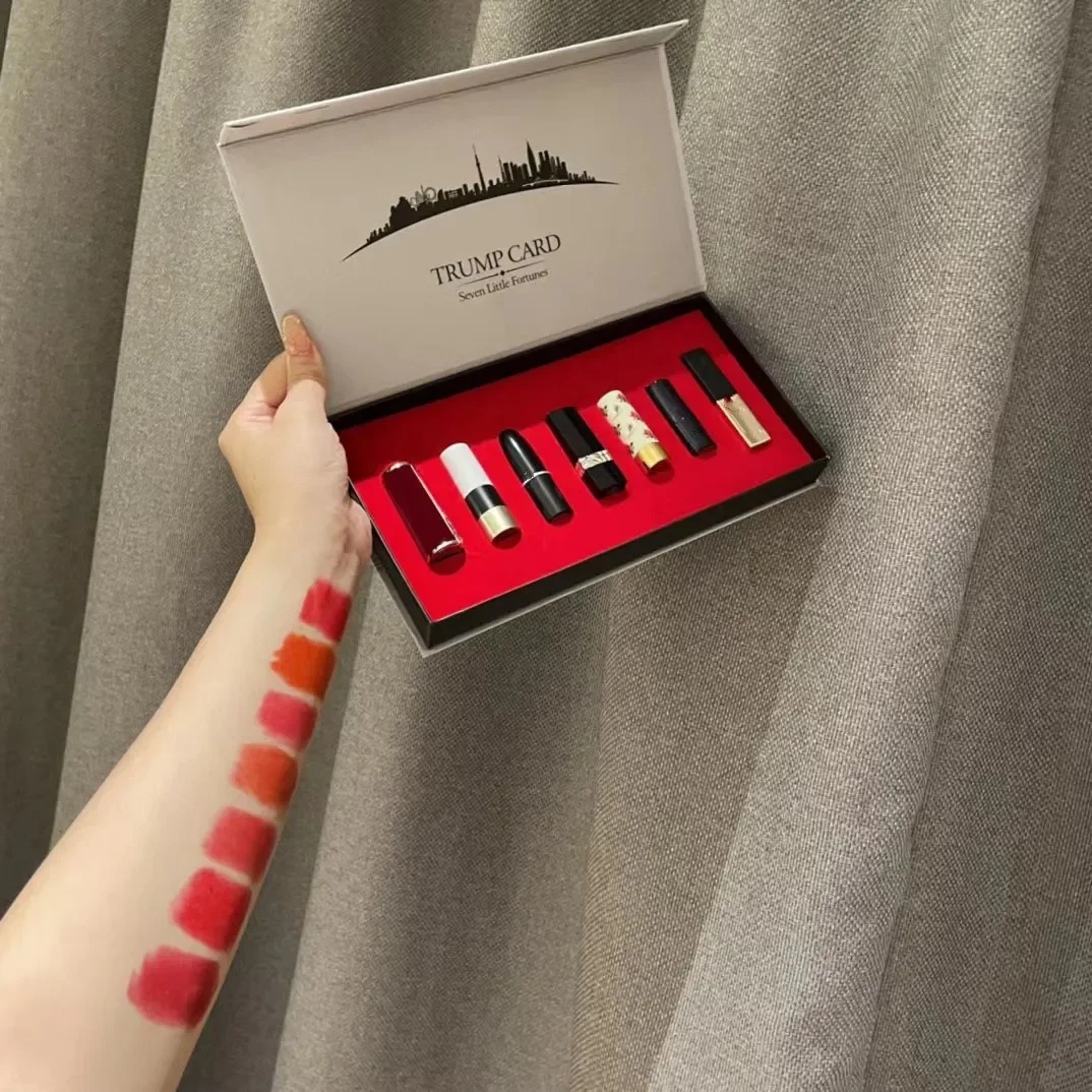 

7 шт. набор маленьких помад, бархатный матовый блеск для губ, помада для губ, водостойкая стойкая Сексуальная женская помада, Косметика для макияжа