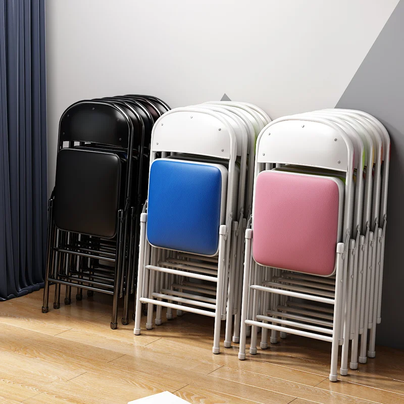 

Folding Chair Computer Conference Portable Office Dining Chair Space Saver Bedroom Stool Silla Comedor Library Furniture