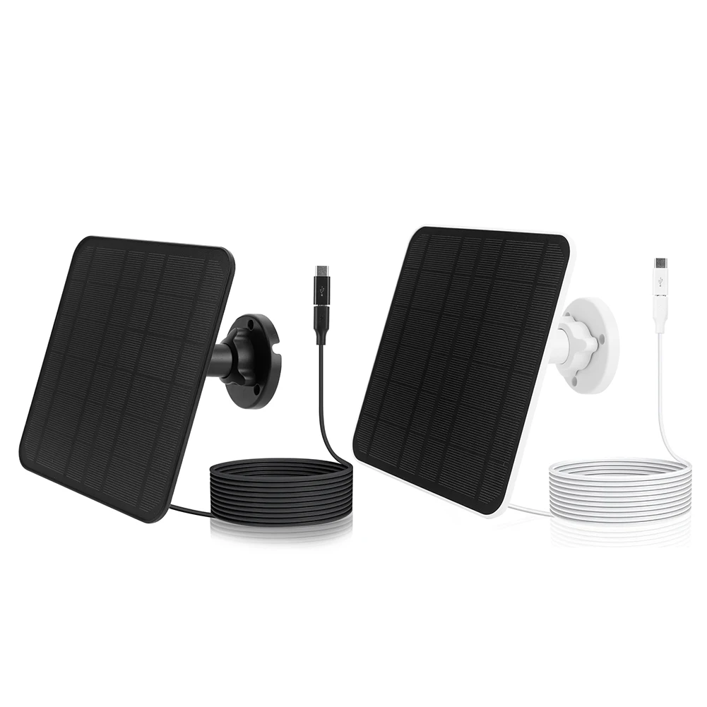 Солнечная панель 5 В 6 Вт IP65 водонепроницаемый порт Micro USB и USB-C зарядный кабель 9 8