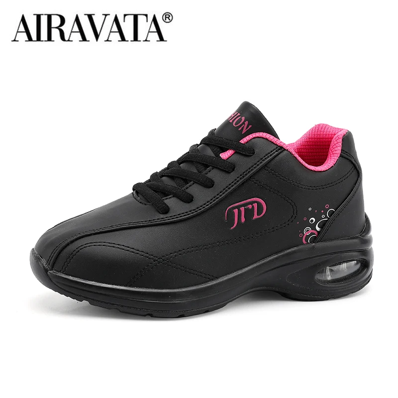 Women's Sneakers Cushioned Tennis Shoes Athletic Sports Fashion Classical Dance Shoes Lace Up Famale Sneaker
