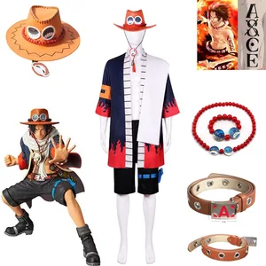 Imported New Portgas·D· Ace Cosplay Costume Anime Character Uniform Halloween Carnival Costume for Adult Co