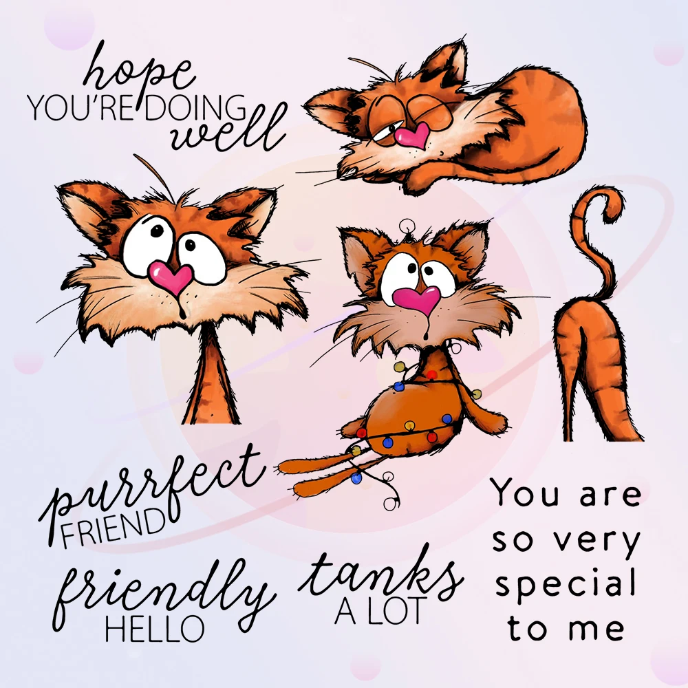 Симпатичные забавные штампы для вырезания кошек своими руками прозрачные