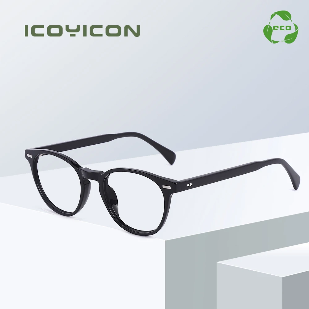 

Retro Round Acetate Optical Glasses Frame Men Women Myopia Spectacle Eco-biodegradable Prescription Eyeglasses BOA1099