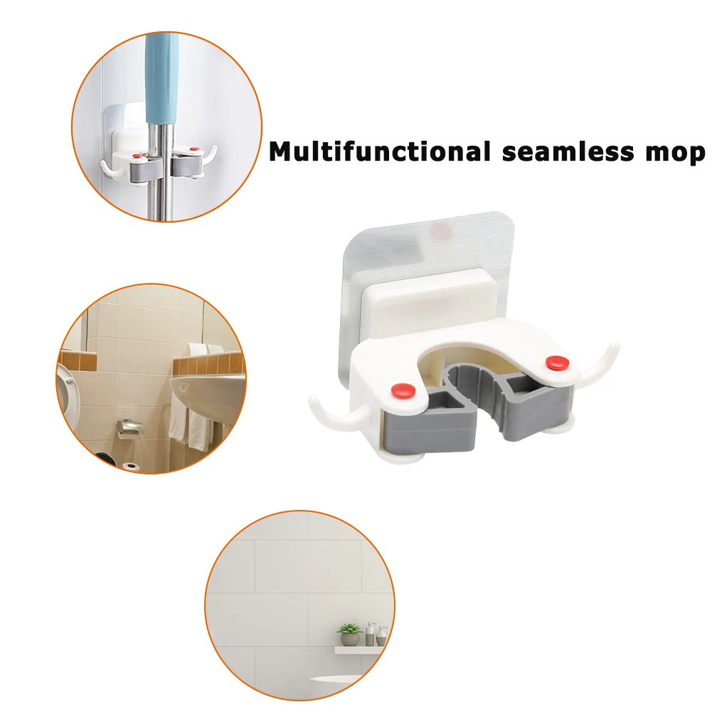 Настенная стойка для швабры в ванную комнату держатель метлы крючок-вешалка