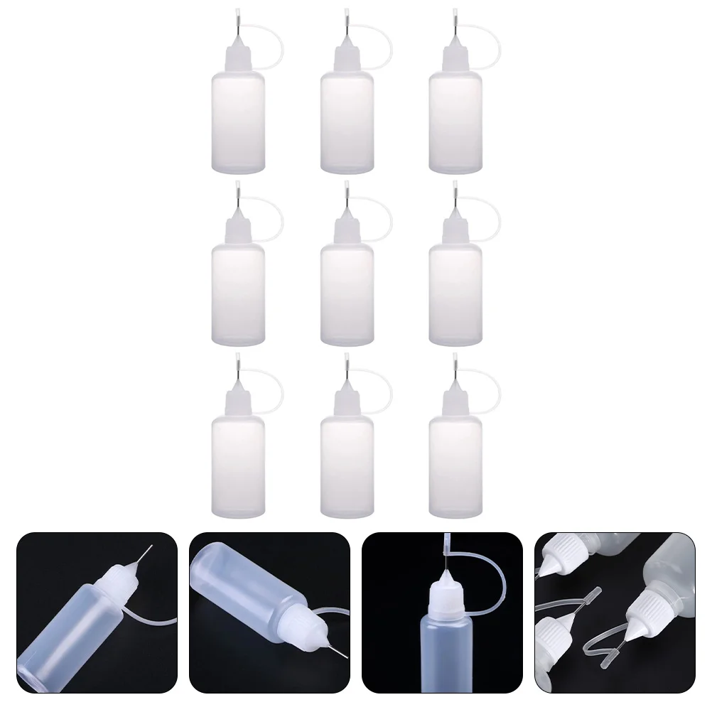 

9Pcs Needle Tip Applicator Bottles Precision Tip Needle Bottles Glue Bottles
