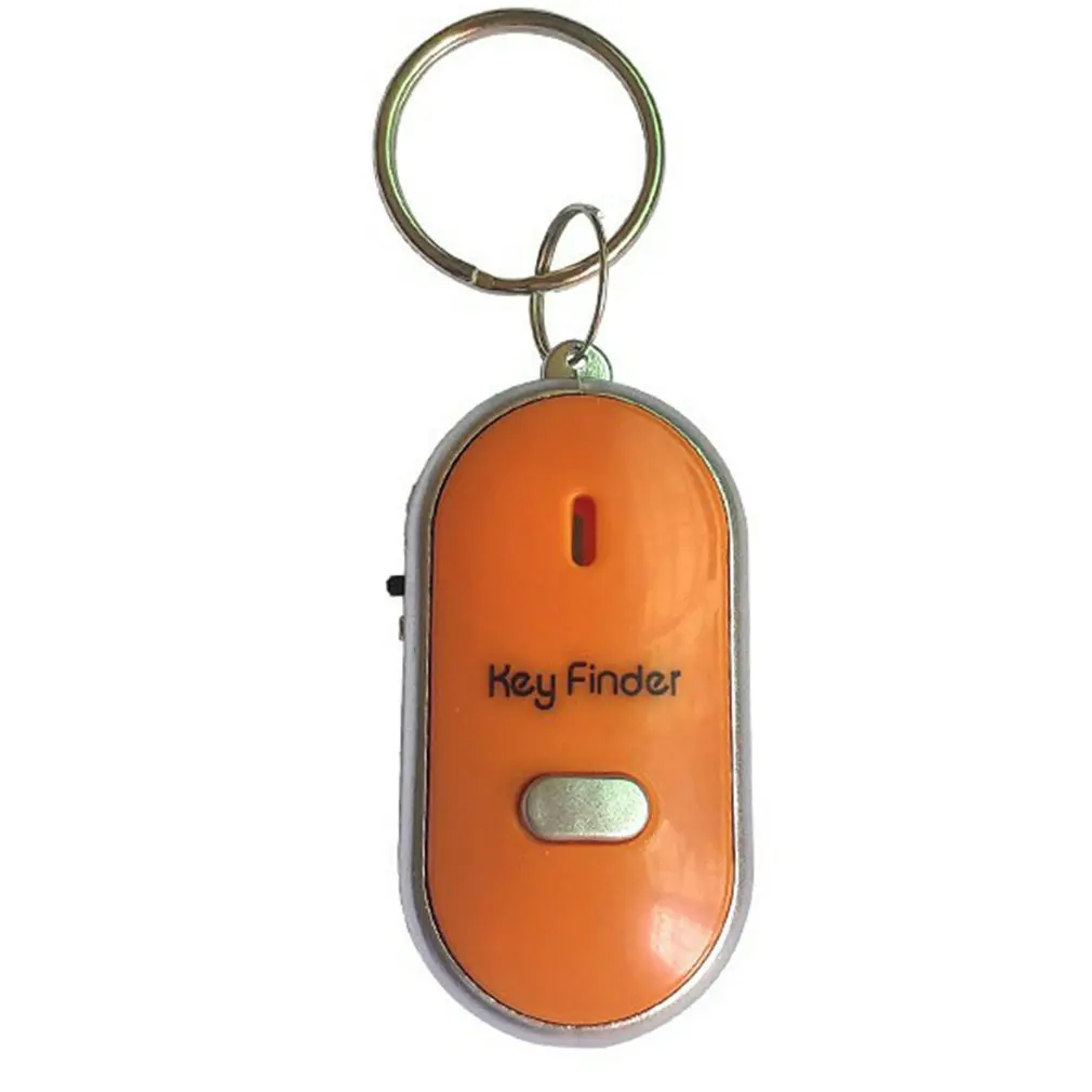 

Mini Whistle Anti Lost KeyFinder Alarm Wallet Pet Tracker Smart Flashing Beeping Remote Locator Keychain Tracer Key Finder + LED