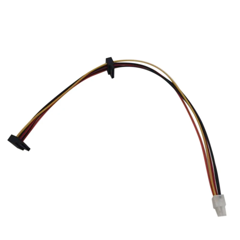 ATX Motherboard 4Pin to 2-Port Serial ATA SATA Hard Drive Adapter Power Cable for Lenovo IPC and Tax Controller 18AWG |