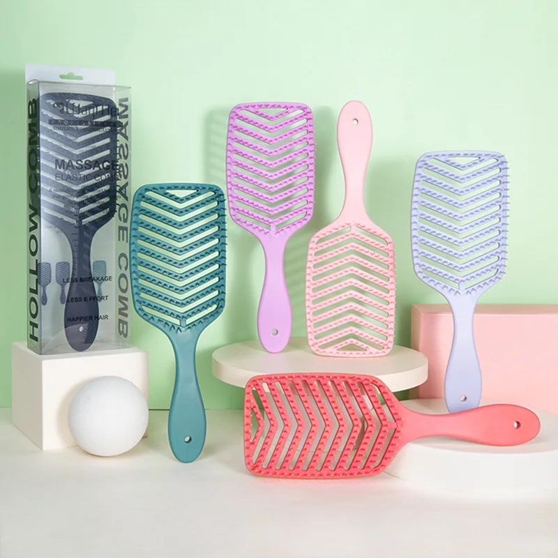 

Relaxing Elastic Massage Comb Portable Hair Brush Massage Brush Brushes Head Combs Scalp Massage Brush Wet And Wavy Bundl