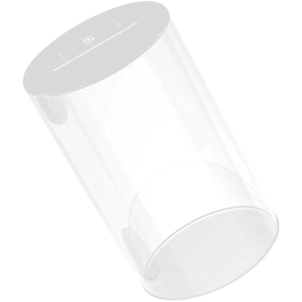 

Bank Piggy Money Jar Kids Box Saving Clear Unopenable Adults Coin Acrylic Pot Banks Open Savings Break Penny Tip Cash Big Gift