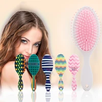 5 styles anti static magic hair brush colorful world series hair comb high quality classical comb wet curly detangle hair brush