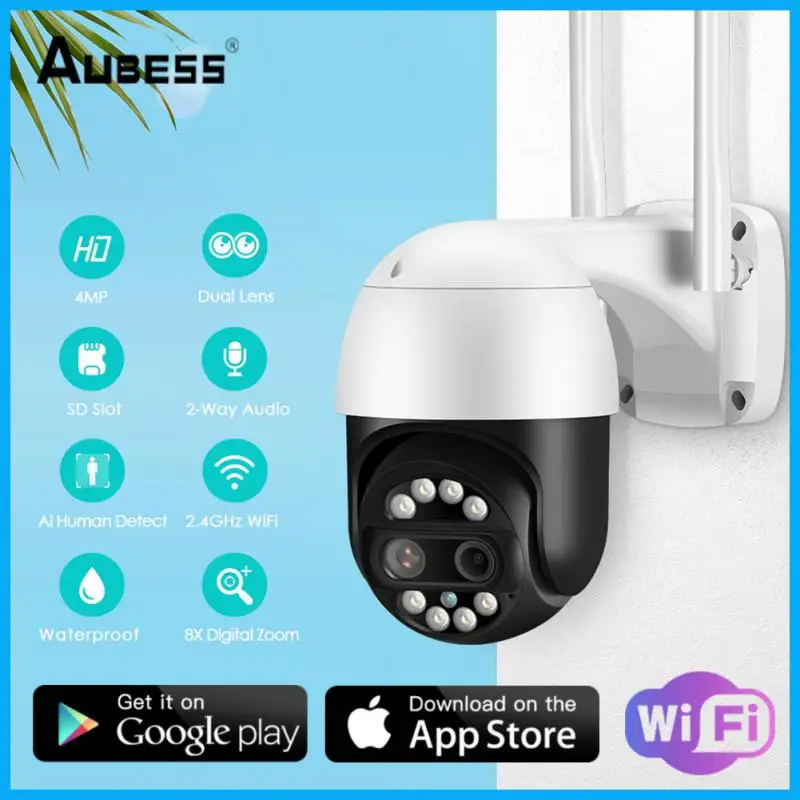 

IP-камера Aubess, 4K, 8 Мп, 2,8 + 12 мм, WiFi, 8-кратный зум