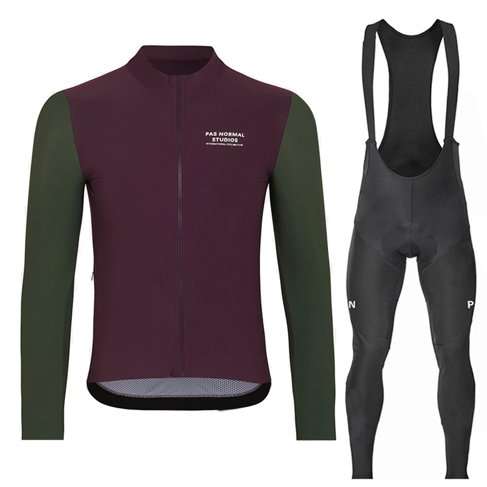 

New Pns Spring Long Sleeve Cycling Clothing Suit Racing Bike Ciclismo Mtb Ropa De Hombre Cycling Jersey Set Sport Racing Clothes