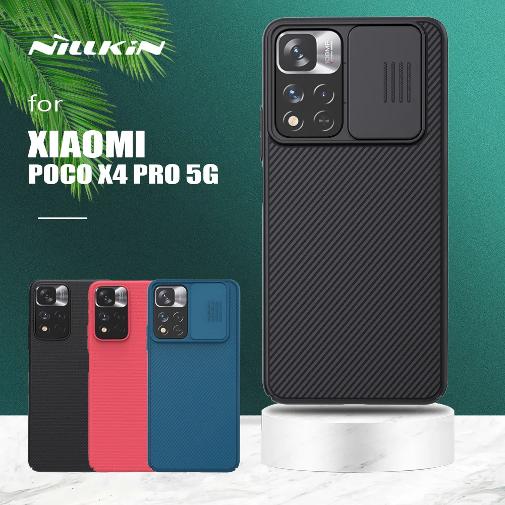 

for Xiaomi Poco X4 Pro 5G Case Nillkin Camshield Slide Camera Case Frosted Shield Cover for Xiaomi Poco X4 Pro 5G NFC Lens Case