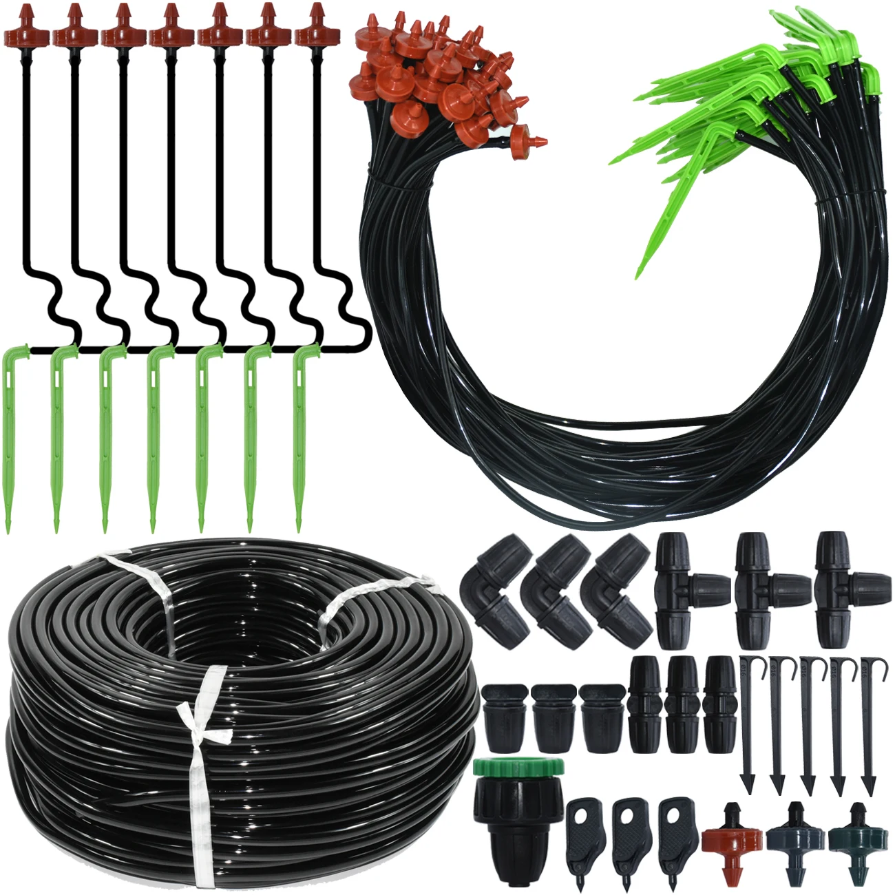 Sprycle 2L/H Drip Irrigation Bend Arrow Dripper Garden Watering System Kit 3/5mm 1/8'' Hose Plant Potted Bonsai Tools Greenhouse