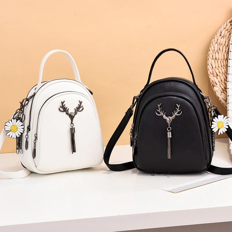 

Women's Bag New Fashion Antler Women's Bag Trend Simple Portable Double Shoulder Diagonal Cross Women's Bag
