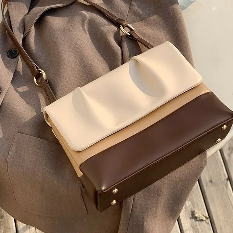 

HAEX Fashion Summer Ladies Shoulder Bags Korean Style Concise Hasp Crossbody Women's Bag 2022 Trend Casual PU Bolso Mujer