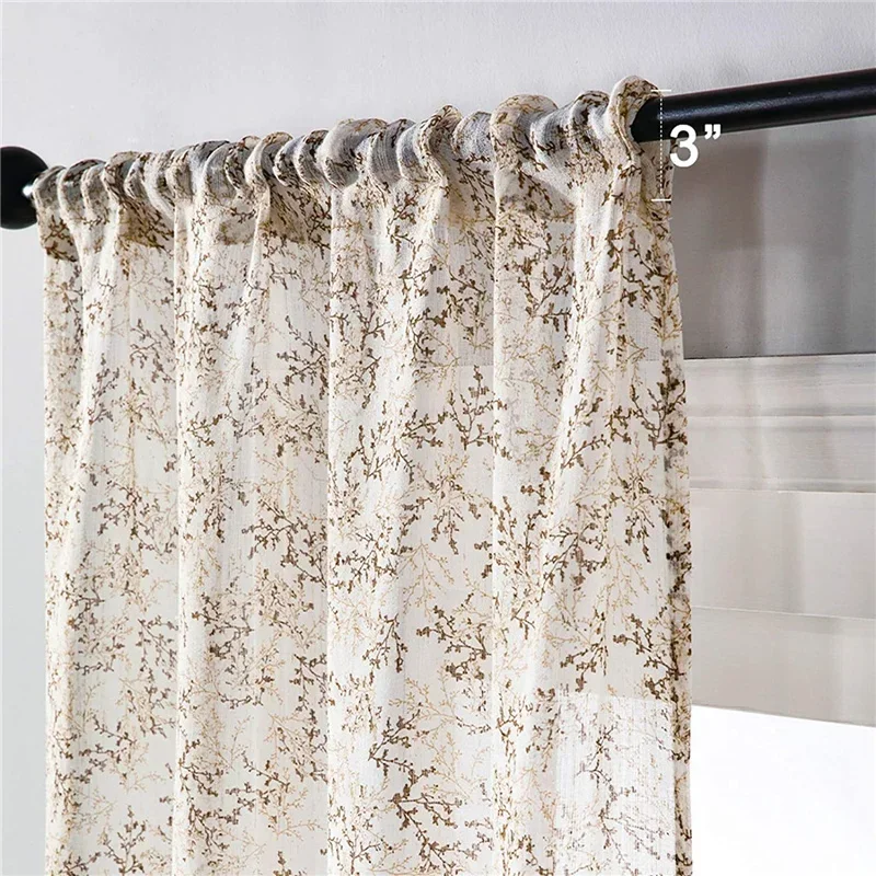 Прозрачные Занавески LISM в спальню гостиную тюль на кухне льняные