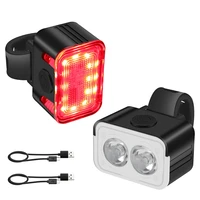 bicycle front light led usb rechargeable mtb mountain bike taillight cycling headlight night riding flashlight rear light
