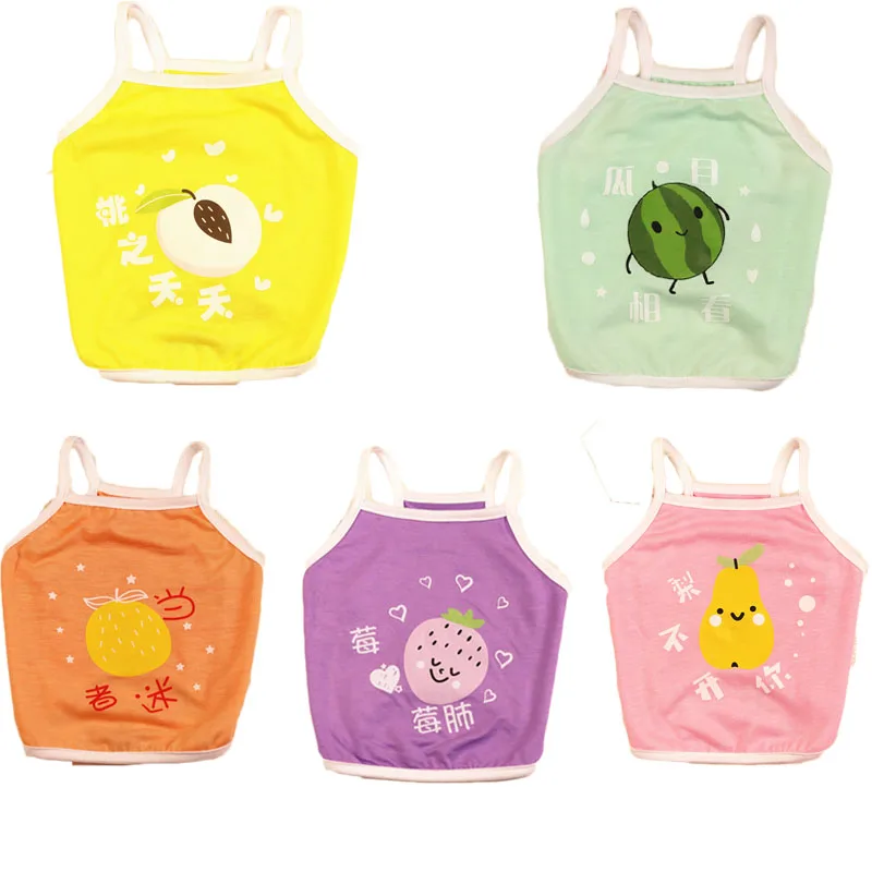 

Fruit Pattern Dog Clothes Summer Sleeveless Pet Vest Shirt For Small Medium Dogs Yorkie Clothing Puppy Hoodies Tshirts Chihuahua