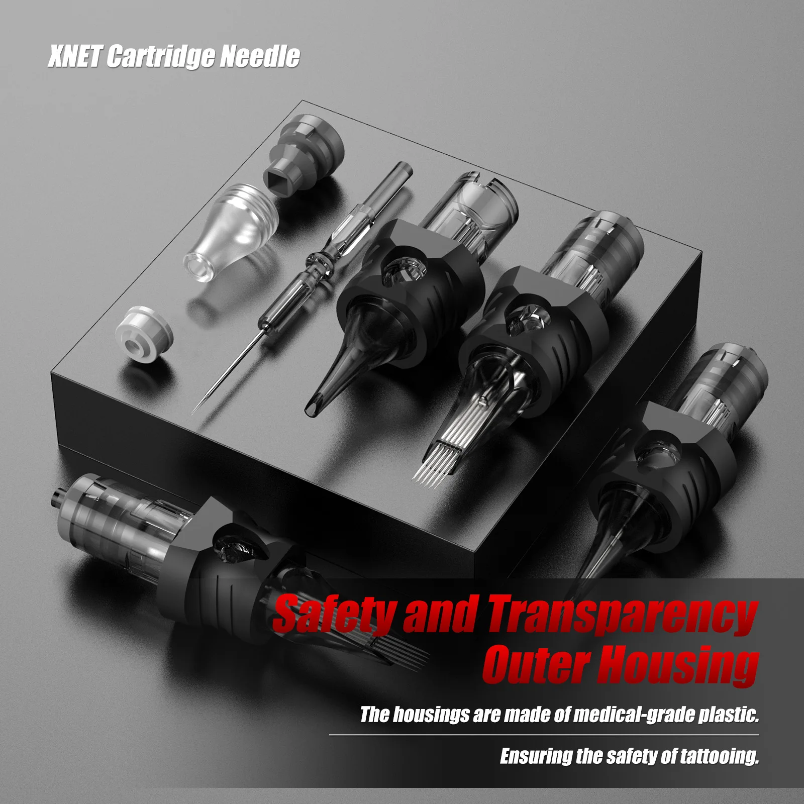 XNET Aurora картриджные иглы для татуировки RL/RM/RS одноразовые силиконовые