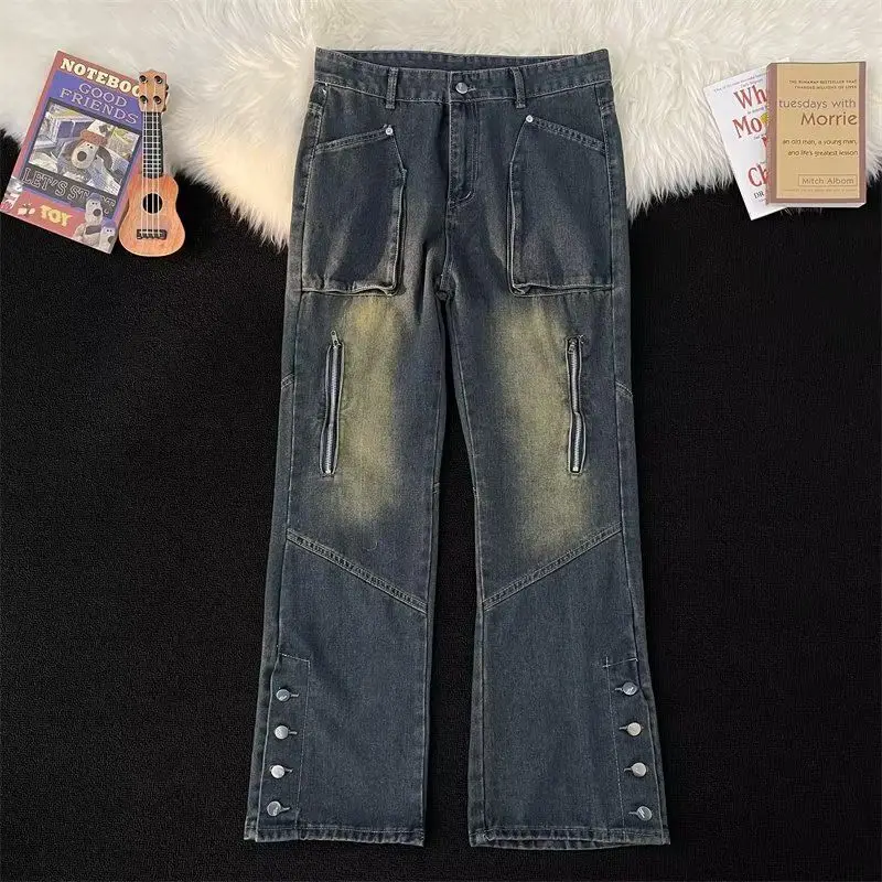 Американские мужские и женские модные персонализированные брюки с прямыми