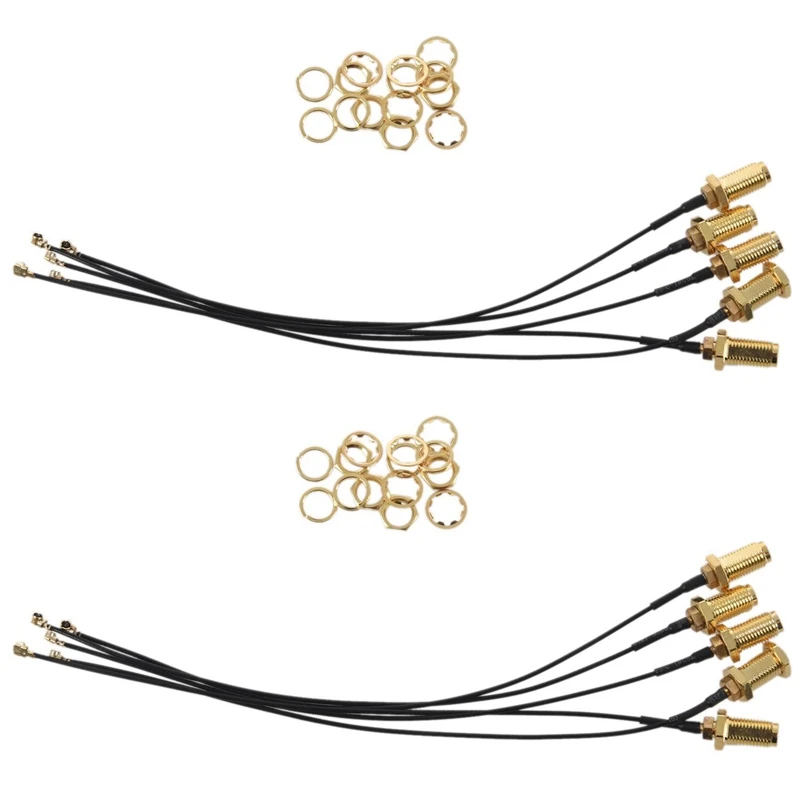 

10 шт. разъем антенны Wifi Pigtail SMA Female к IPX удлинительному кабелю 15 см